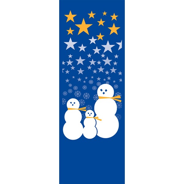Snowmen in Blue