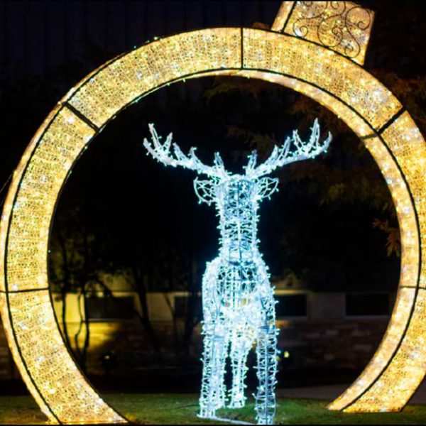 Walk Thru Photo Op Ornament Arch, 9.5 ft.