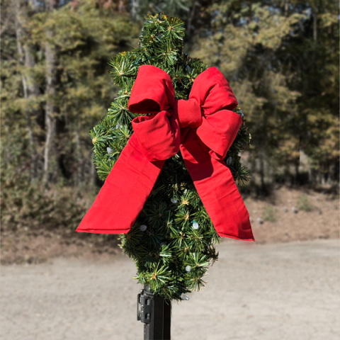 Enclosed Sprayed Columns Column Spray - Commercial Holiday Decorations & Seasonal Banners