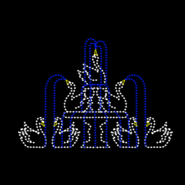 SEVEN SWANS A SWIMMING (animated)