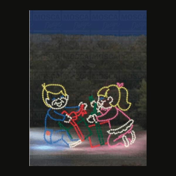 Children Opening Presents (animated)