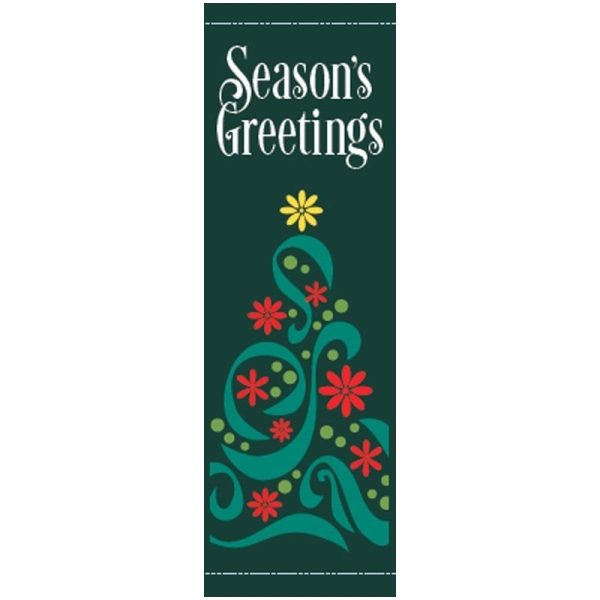 Filigree Tree 20818 Winter Holiday Banner