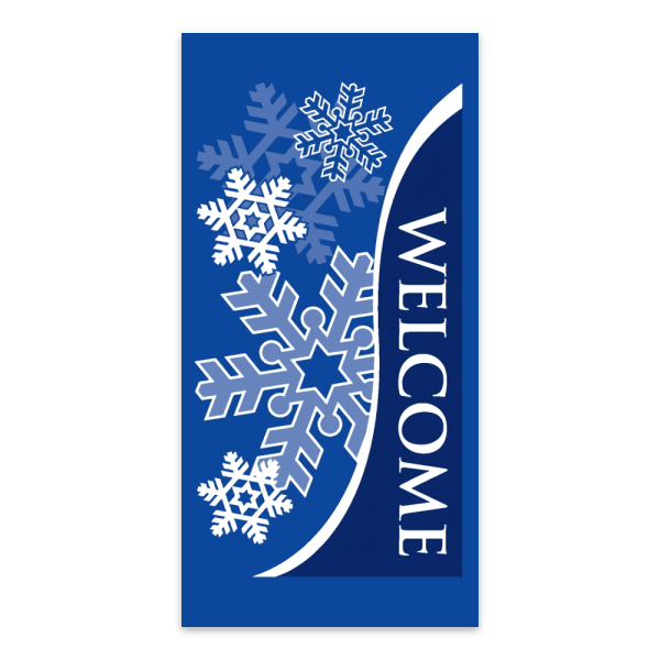 Welcome Snowflake Blue