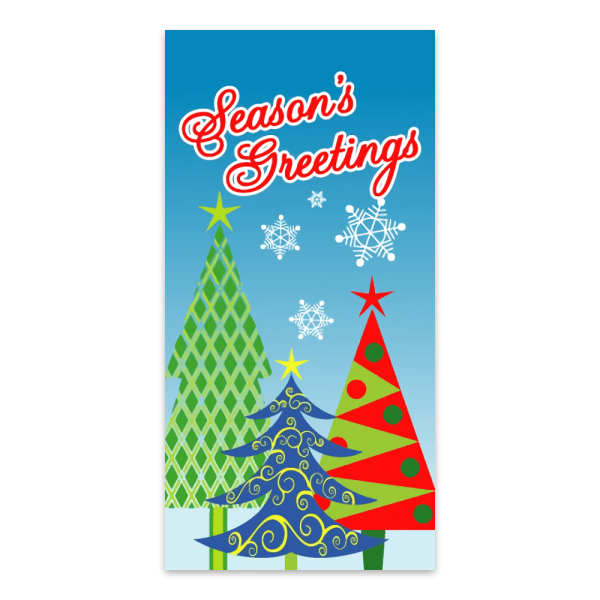 Season's Greetings Three Trees