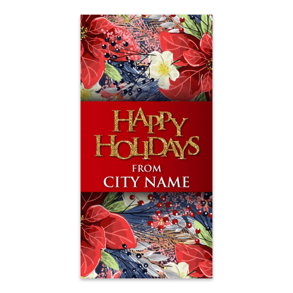 Floral Happy Holidays