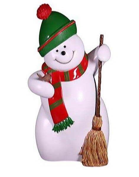 Snowman with Broom Photo Op