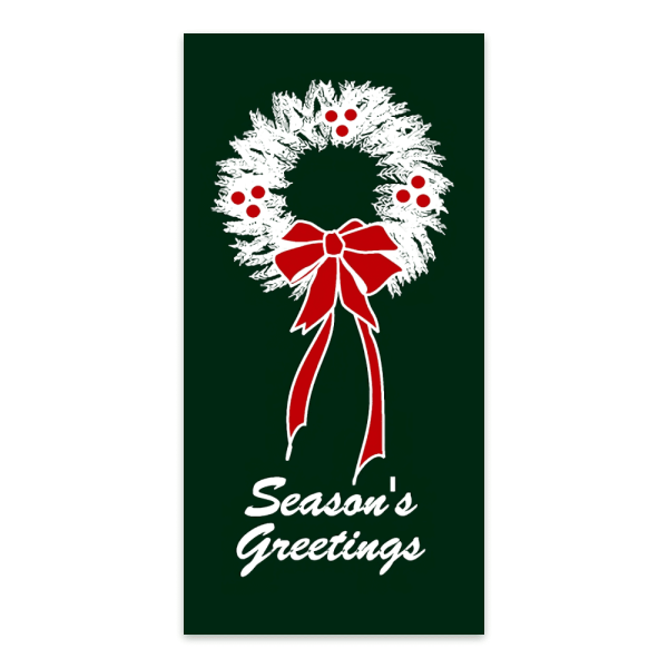 White Wreath Season's Greetings