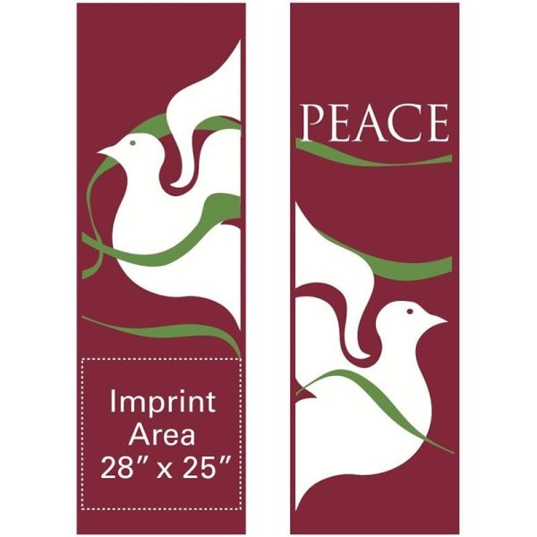 Doves of Peace (RED FABRIC) - Set
