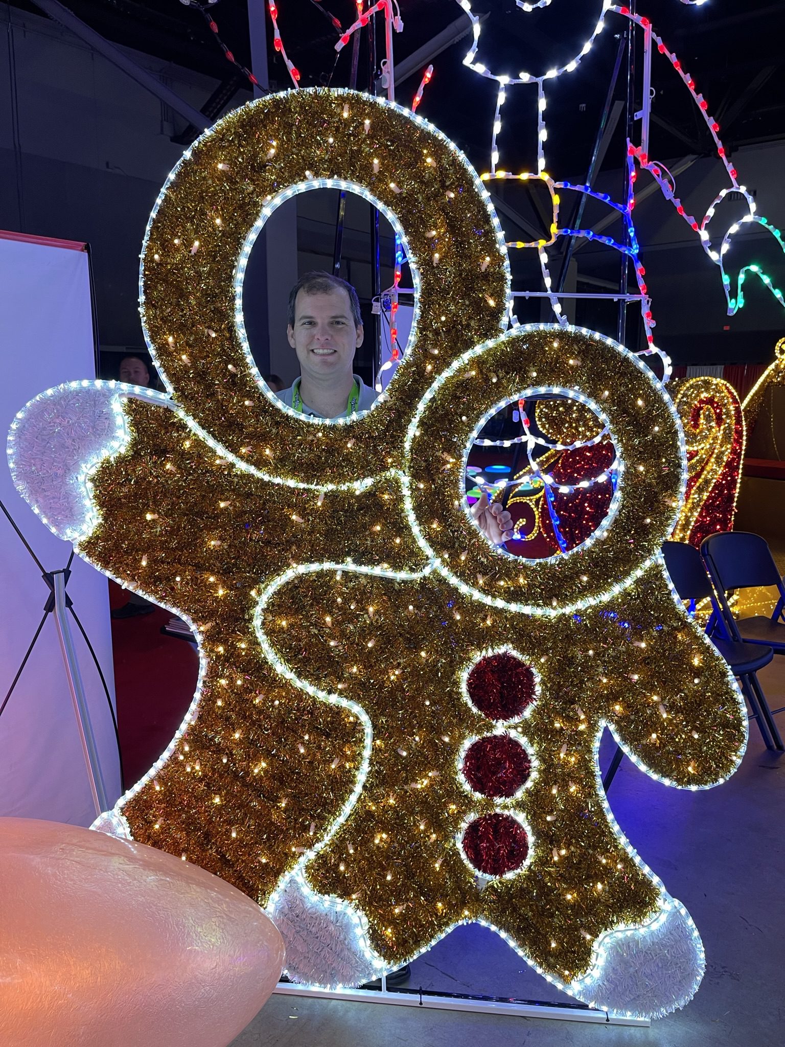 gingerbread figures photo op