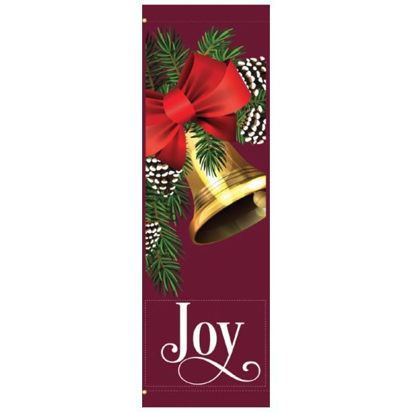 Joy Bell 21824 fall winter holiday banner