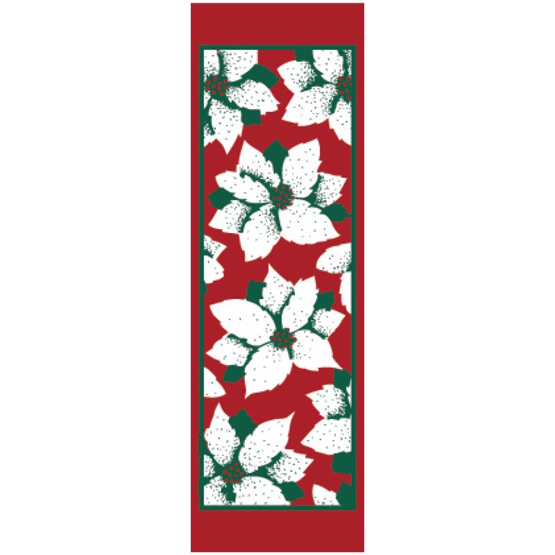 Poinsettias 93675 fall winter holiday banner