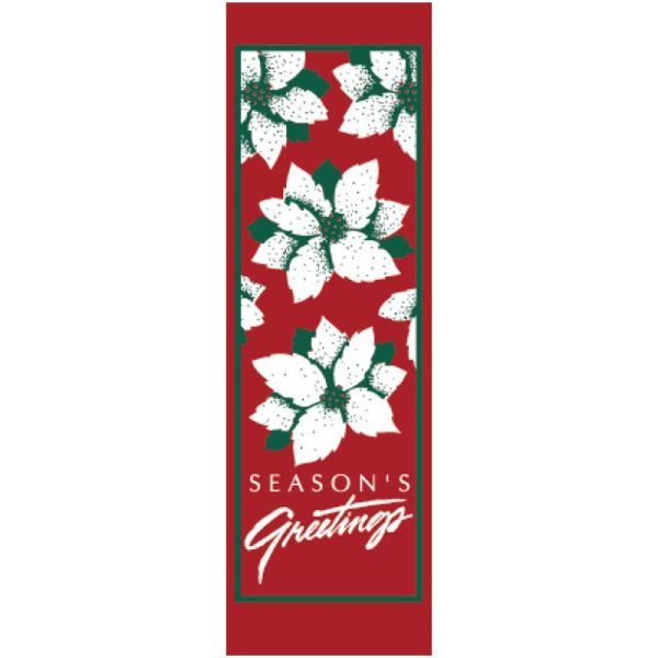 Poinsettias Greetings 93674 fall winter holiday banner