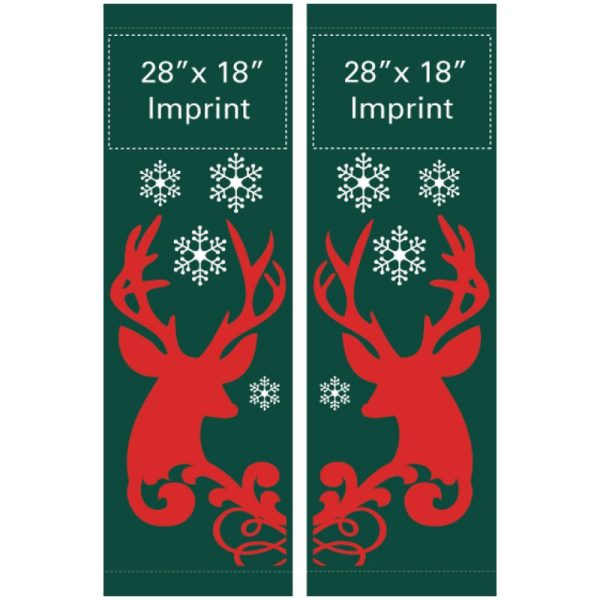 Rustic Reindeers 14220-set fall winter holiday banner