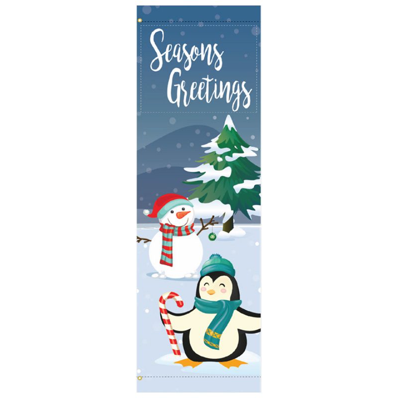 Snowman & Penguin 21923 fall holiday winter banner