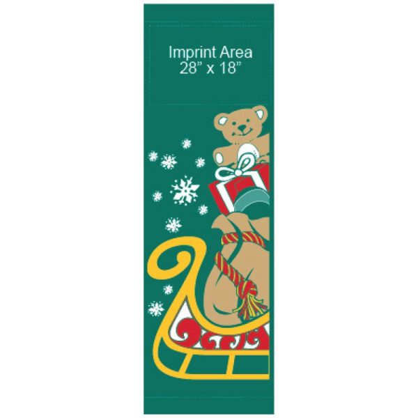 Toys in Sleigh 09423 fall holiday winter banner