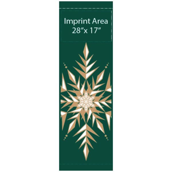 Victorian Snowflake 12217 fall winter holiday banner
