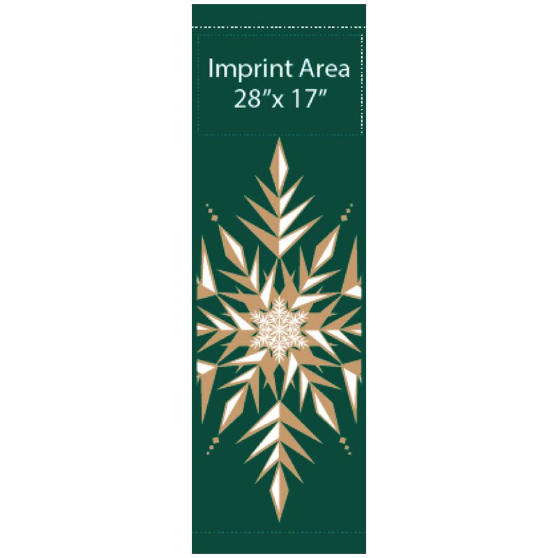 Victorian Snowflake 12217 fall winter holiday banner