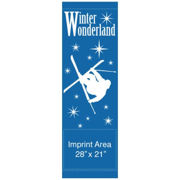 Winter Skier 15115 fall holiday winter banner