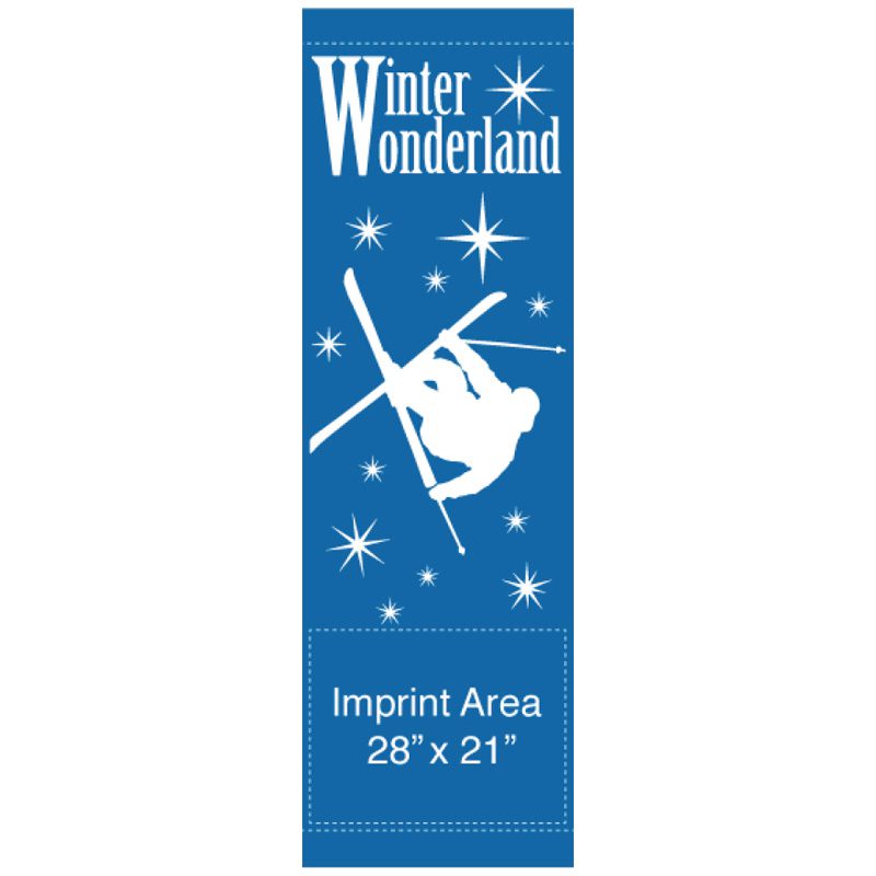 Winter Skier 15115 fall holiday winter banner