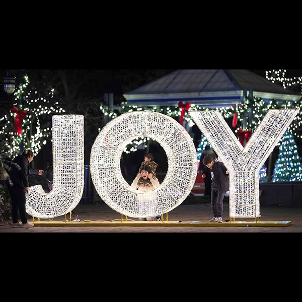 "JOY" PVC Mesh Letter Sign