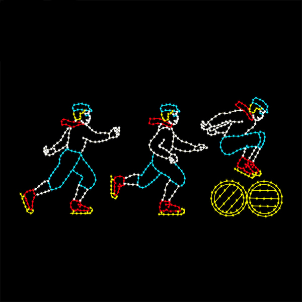 ICE SKATER BARREL JUMPER (animated)