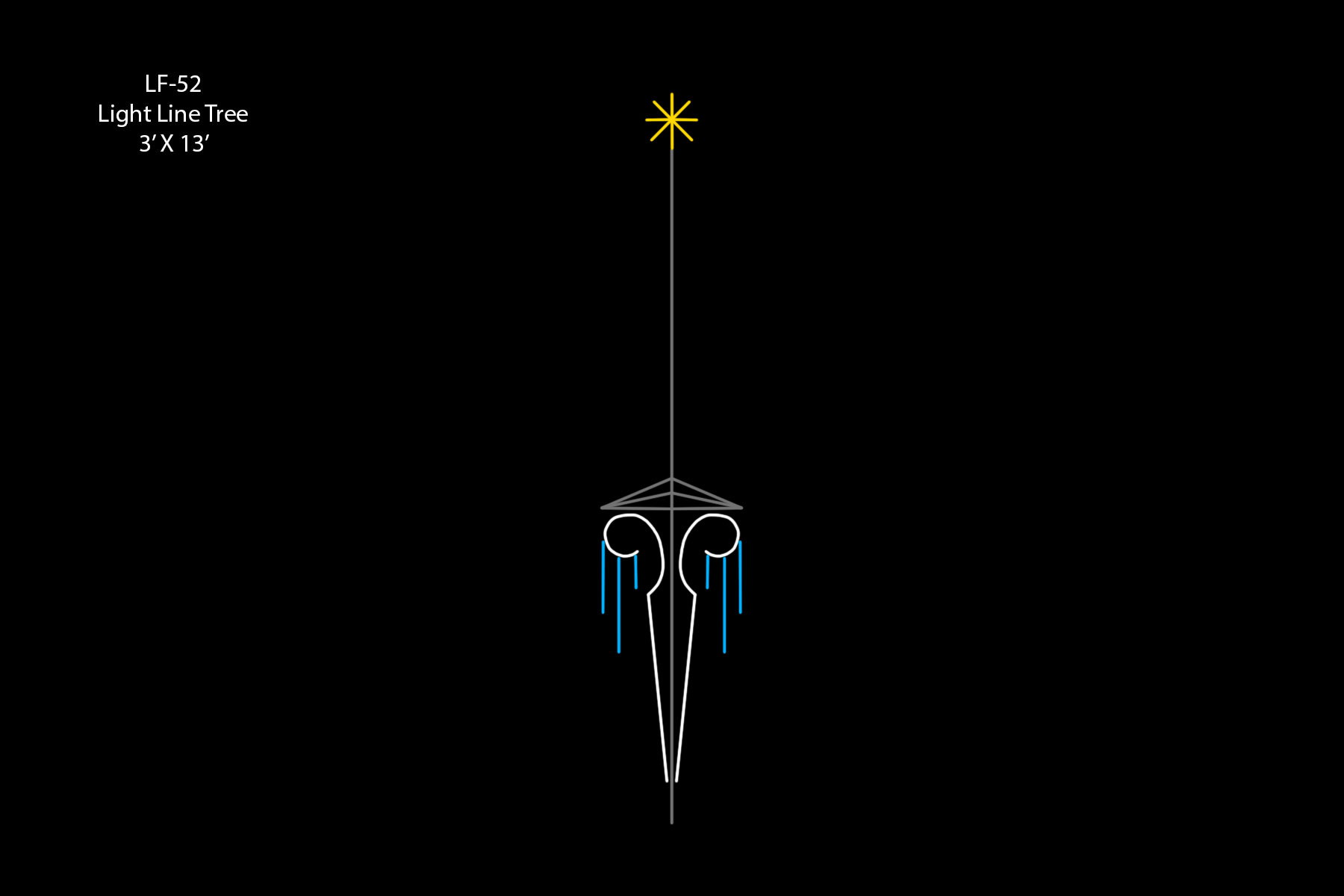 LIGHT LINE TREE (3' x 13')