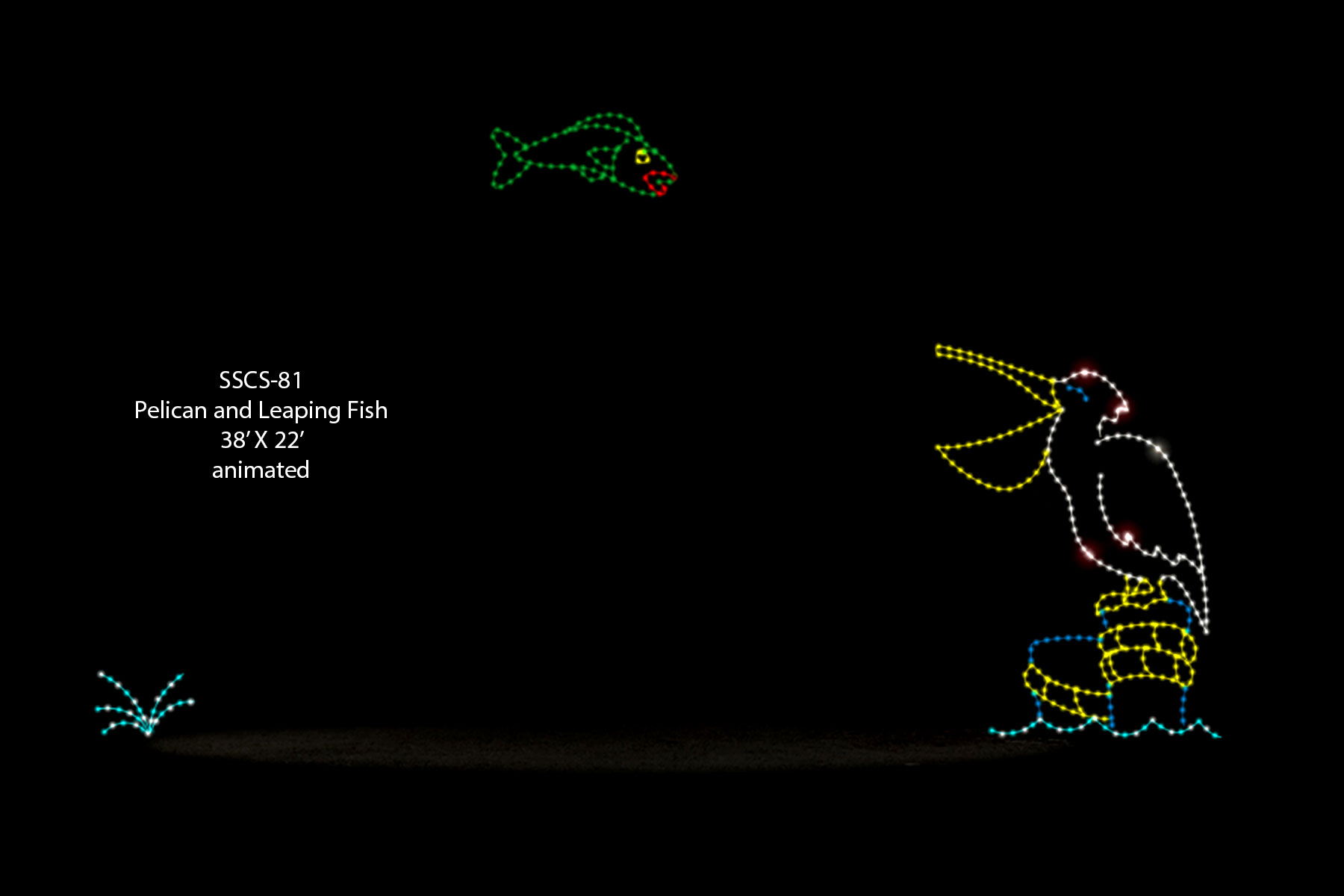 PELICAN & LEAPING FISH (animated)