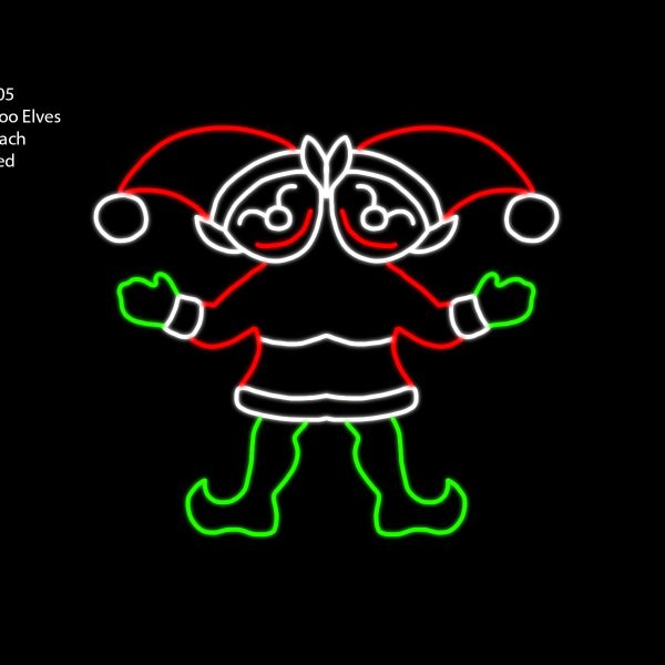 TWO PEEK-A-BOO ELVES (animated)