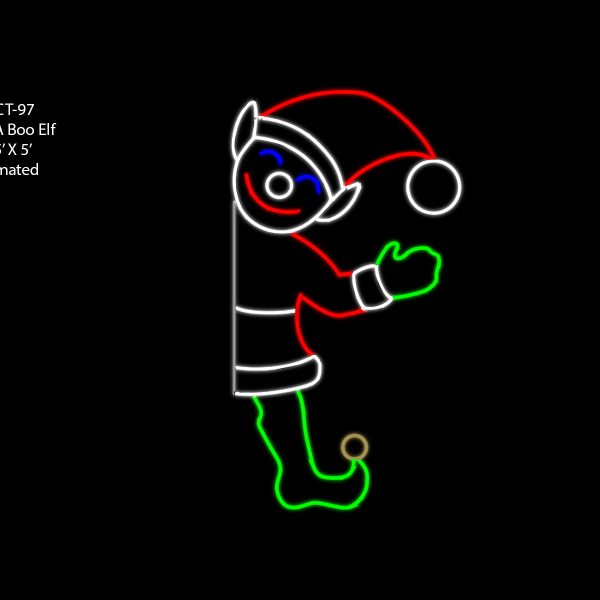 PEEK-A-BOO ELF (animated)