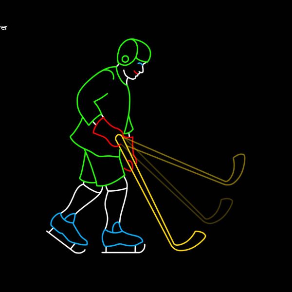 ICE HOCKEY PLAYER (animated)