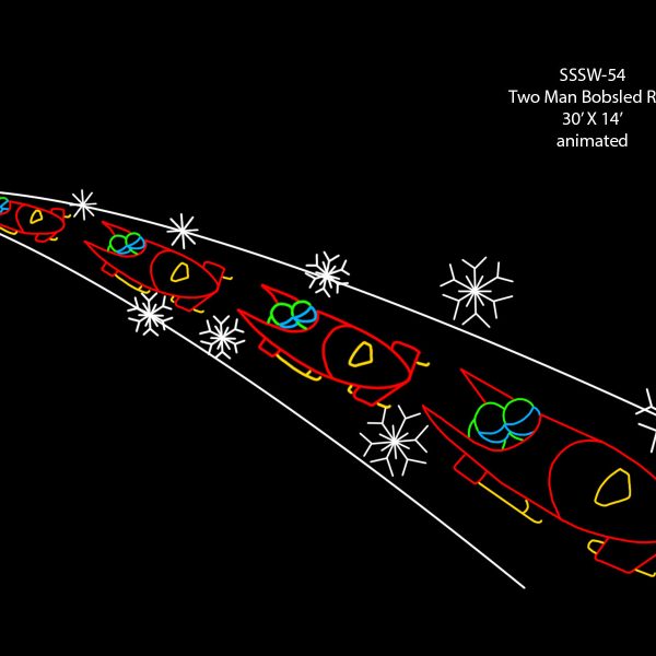 TWO MAN BOBSLED RUN (animated)