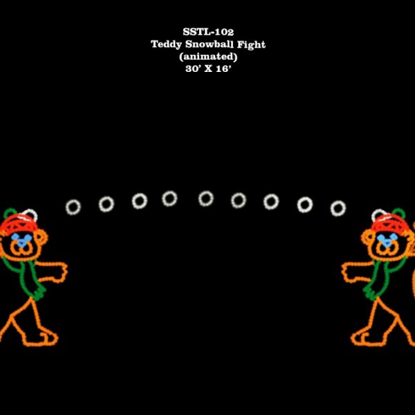 TEDDY SNOWBALL FIGHT (animated)