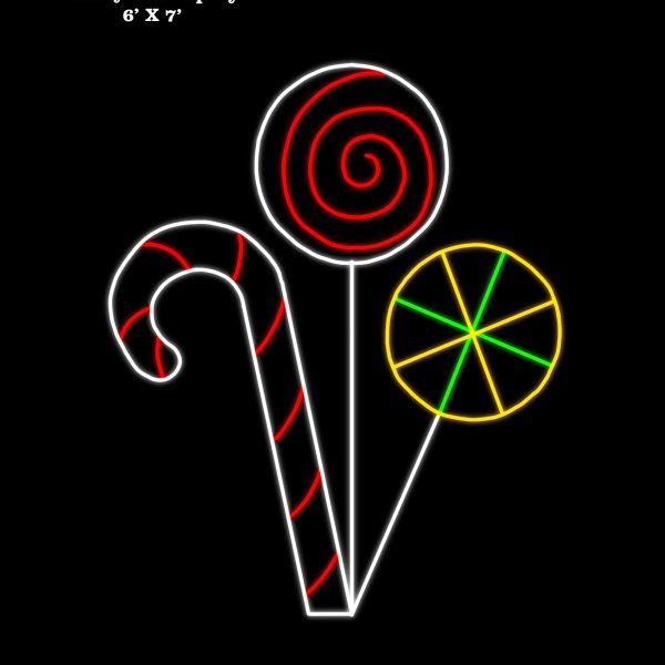 DOUBLE LOLLIPOP & CANDY CANE SPRAY