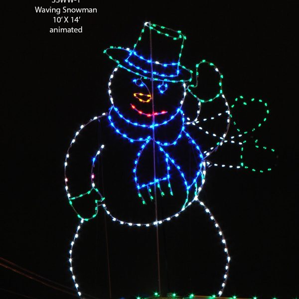 WAVING SNOWMAN (animated)