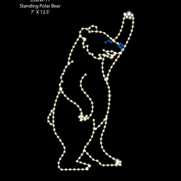 STANDING POLAR BEAR