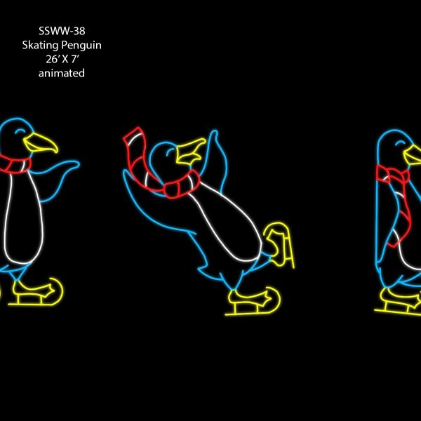 SKATING PENGUIN (animated)