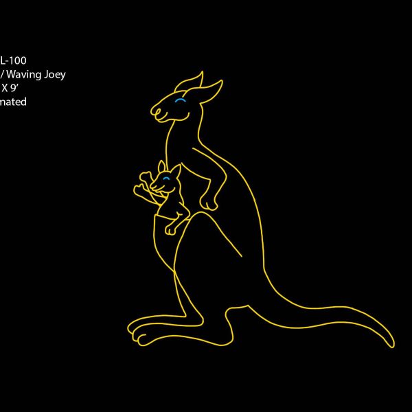 KANGAROO W/ WAVING JOEY (animated)