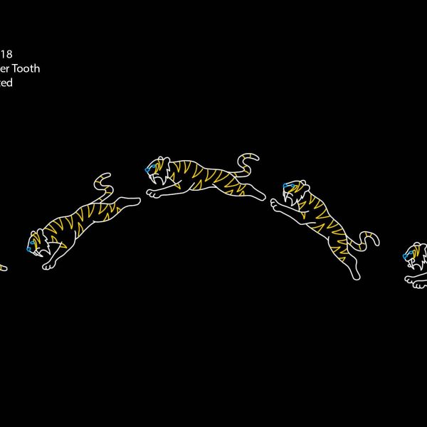 LEAPING SABER TOOTH (animated)