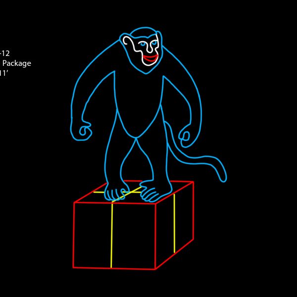 MONKEY ON PACKAGE