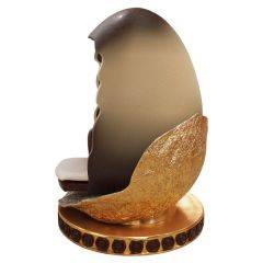 Easter White and Chocolate Chair