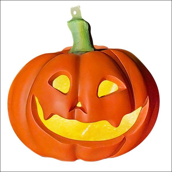 Pumpkin 16" L x 16" W x 14" H Hanging w/ Light