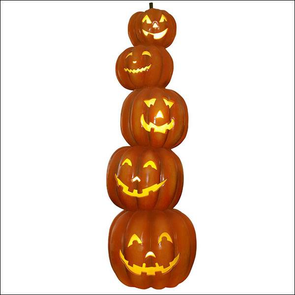 Pumpkin Tower 5 w/ Light