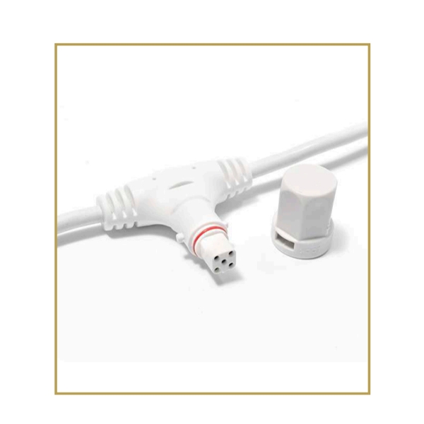 12 FT. - Multi-Tap Extension Cable (3-Channel White Wire)