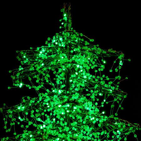 Ice Sculpture Christmas Tree - Green - Image 3
