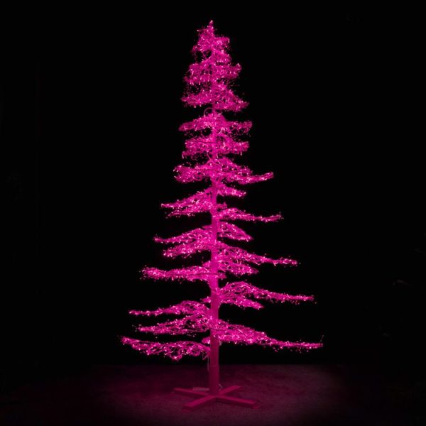 Ice Sculpture Christmas Tree - Pink