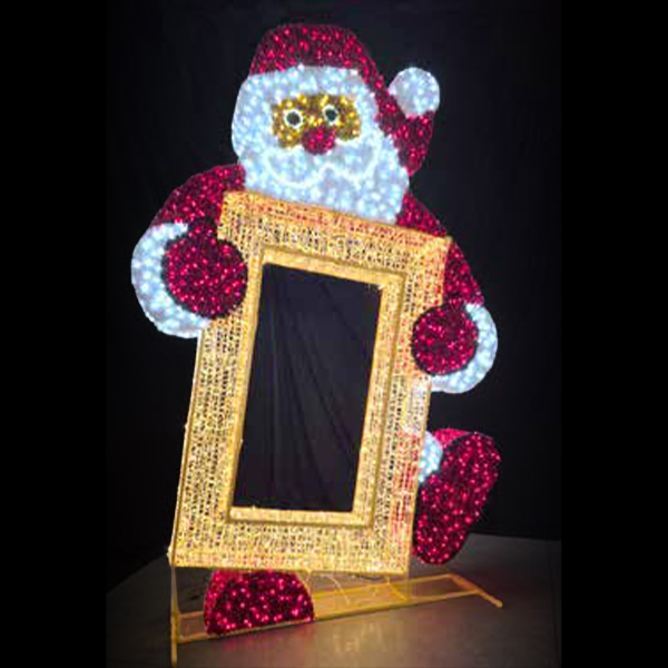 12' 3D Santa Photo Frame - Photo Op Display