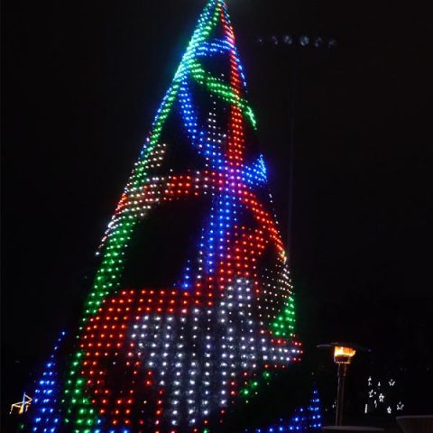 RGB Panel Trees - Commercial Holiday Decorations & Seasonal Banners