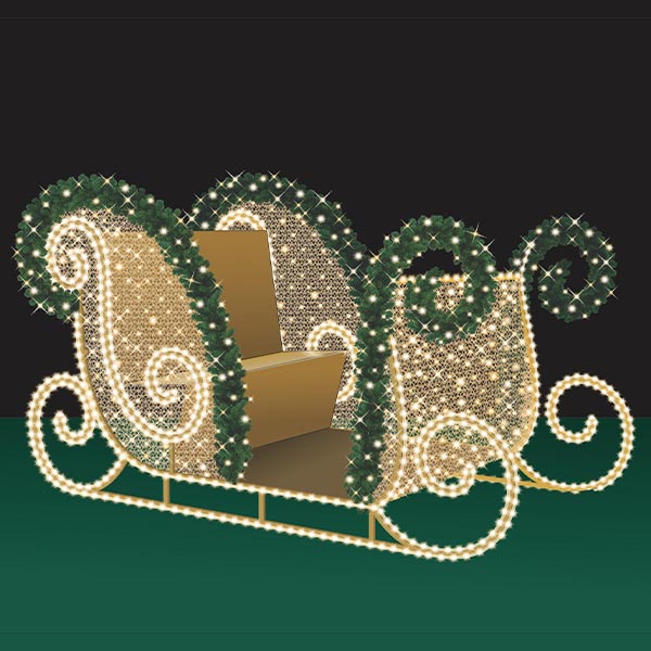 Green & Gold Sleigh