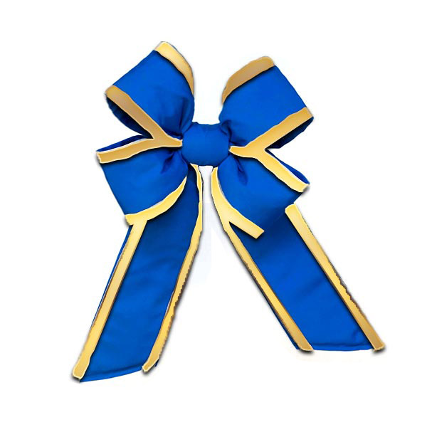 Outdura w/ Gold Trim - Royal Blue - 4 Loop Bow