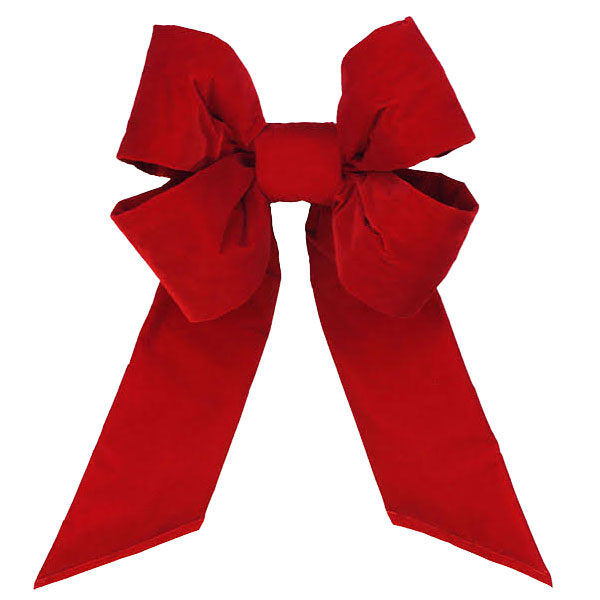 Holiday Red Velvet - 4 Loop Bow